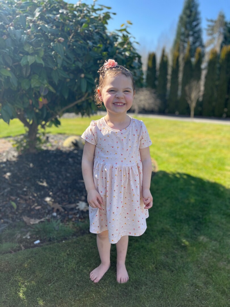 Retro floral toddler girl dress muted neutral flowers | MakerPlace by Michaels Retro floral toddler girl dress muted neutral flowers | MakerPlace by Michaels